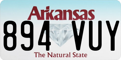 AR license plate 894VUY