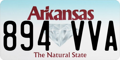 AR license plate 894VVA