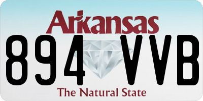 AR license plate 894VVB