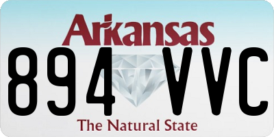 AR license plate 894VVC