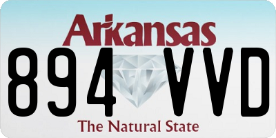 AR license plate 894VVD