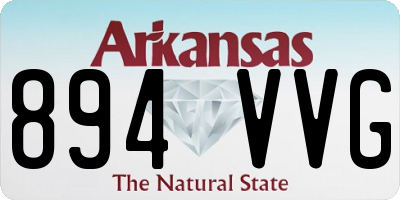 AR license plate 894VVG