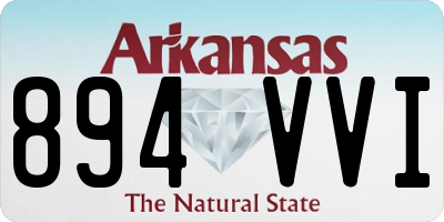 AR license plate 894VVI