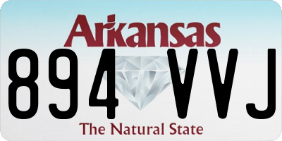 AR license plate 894VVJ
