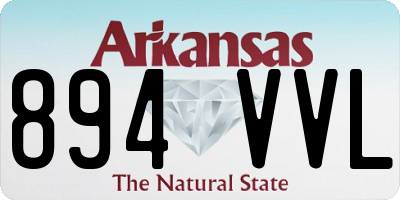 AR license plate 894VVL