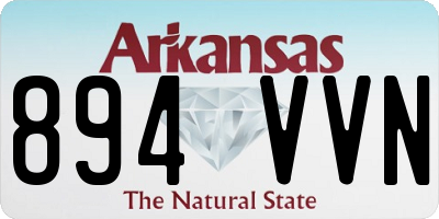AR license plate 894VVN