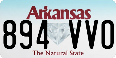 AR license plate 894VVO