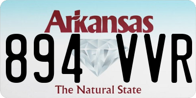 AR license plate 894VVR