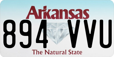 AR license plate 894VVU