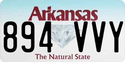 AR license plate 894VVY