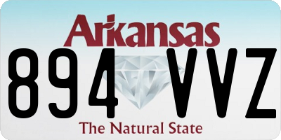 AR license plate 894VVZ