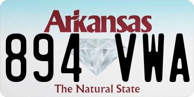 AR license plate 894VWA