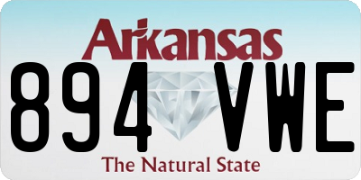 AR license plate 894VWE