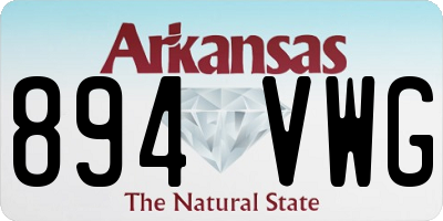 AR license plate 894VWG