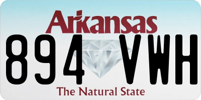 AR license plate 894VWH