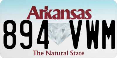 AR license plate 894VWM