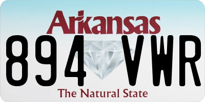 AR license plate 894VWR