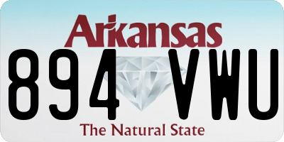 AR license plate 894VWU