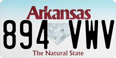 AR license plate 894VWV