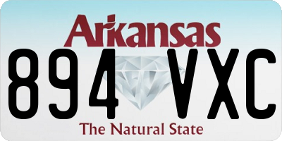 AR license plate 894VXC