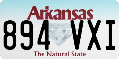 AR license plate 894VXI