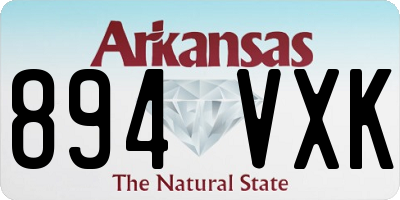 AR license plate 894VXK