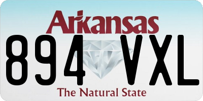AR license plate 894VXL
