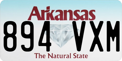 AR license plate 894VXM