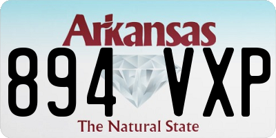 AR license plate 894VXP