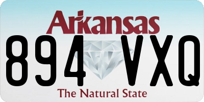 AR license plate 894VXQ