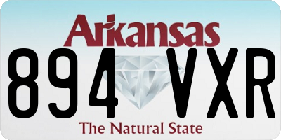 AR license plate 894VXR