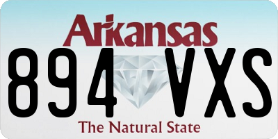 AR license plate 894VXS