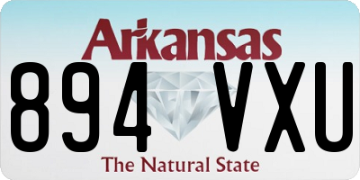 AR license plate 894VXU