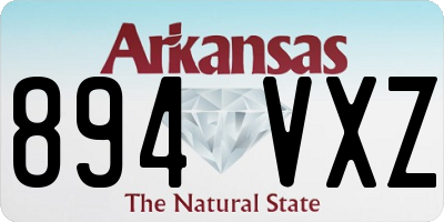 AR license plate 894VXZ