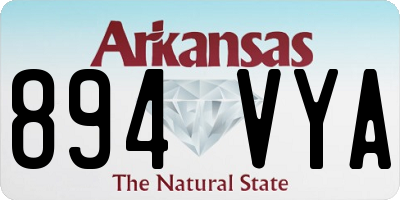 AR license plate 894VYA