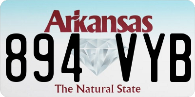 AR license plate 894VYB