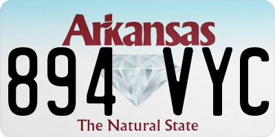 AR license plate 894VYC