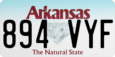 AR license plate 894VYF
