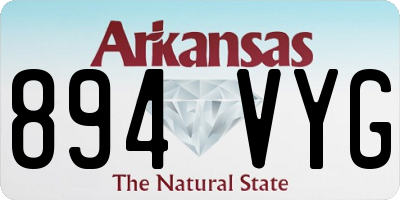 AR license plate 894VYG