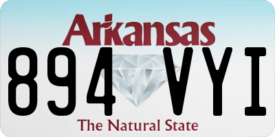 AR license plate 894VYI