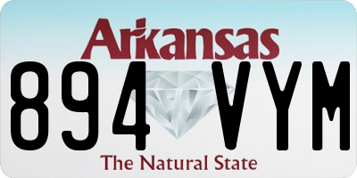AR license plate 894VYM