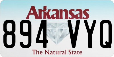 AR license plate 894VYQ
