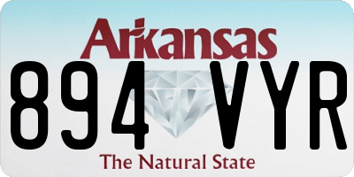 AR license plate 894VYR