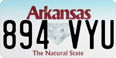 AR license plate 894VYU