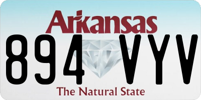 AR license plate 894VYV