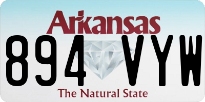 AR license plate 894VYW