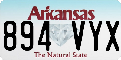 AR license plate 894VYX
