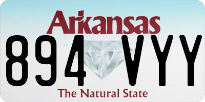 AR license plate 894VYY