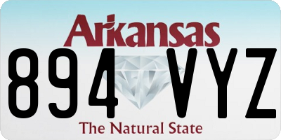 AR license plate 894VYZ
