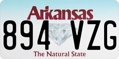 AR license plate 894VZG